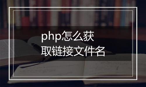 php怎么获取链接文件名