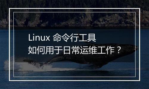 Linux 命令行工具如何用于日常运维工作？