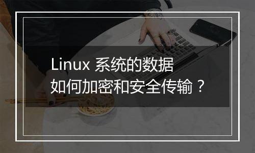 Linux 系统的数据如何加密和安全传输？