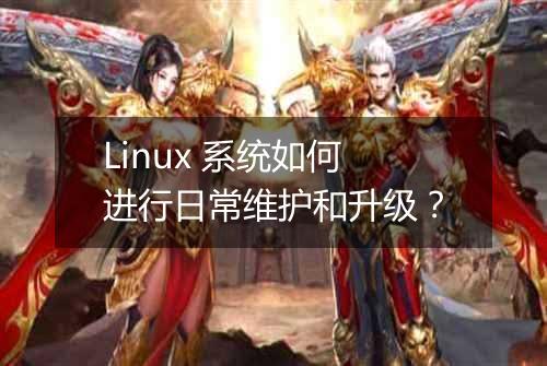 Linux 系统如何进行日常维护和升级?