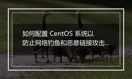 如何配置 CentOS 系统以防止网络钓鱼和恶意链接攻击?