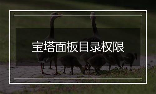 宝塔面板目录权限