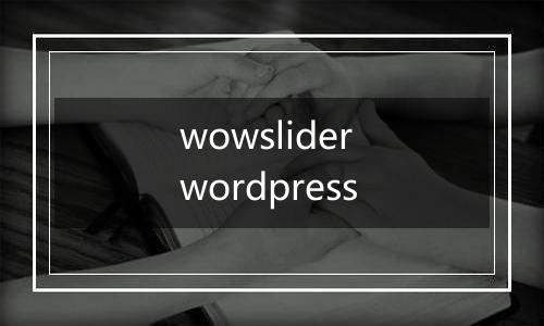 wowslider wordpress