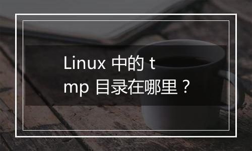 Linux 中的 tmp 目录在哪里?