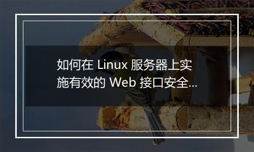 如何在 Linux 服务器上实施有效的 Web 接口安全管理?