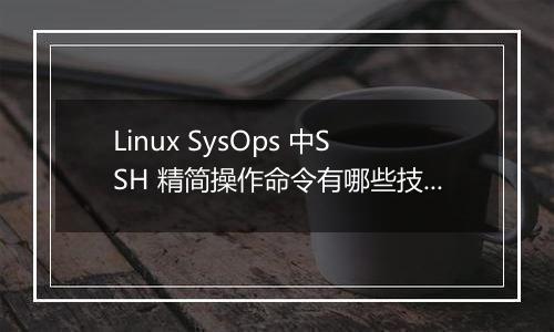 Linux SysOps 中SSH 精简操作命令有哪些技巧?