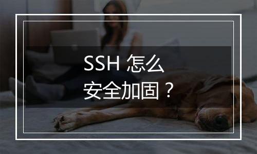 SSH 怎么安全加固？