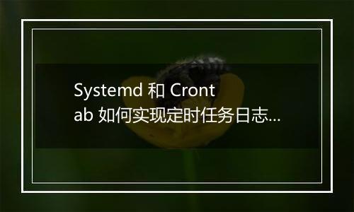 Systemd 和 Crontab 如何实现定时任务日志记录？