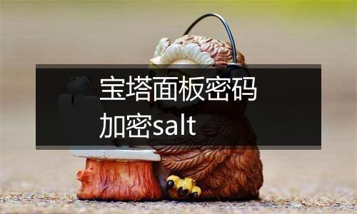 宝塔面板密码加密salt