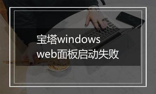 宝塔windows web面板启动失败