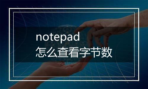 notepad怎么查看字节数
