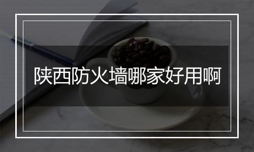 陕西防火墙哪家好用啊