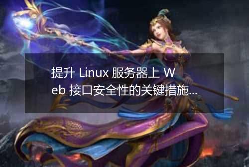 提升 Linux 服务器上 Web 接口安全性的关键措施是什么？