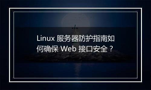Linux 服务器防护指南如何确保 Web 接口安全？
