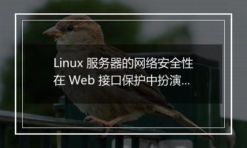 Linux 服务器的网络安全性在 Web 接口保护中扮演什么角色？
