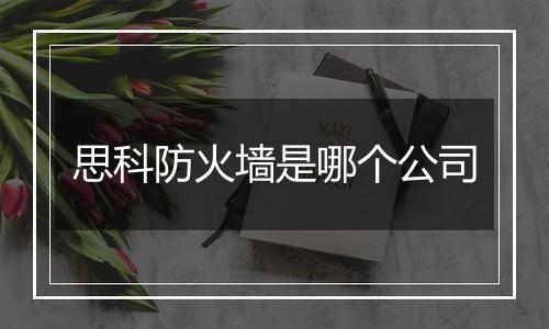 思科防火墙是哪个公司