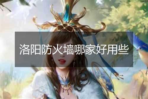 洛阳防火墙哪家好用些