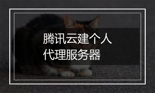 腾讯云建个人代理服务器