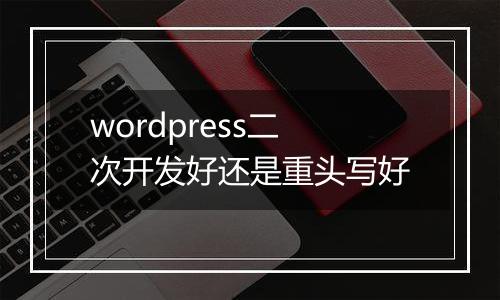 wordpress二次开发好还是重头写好