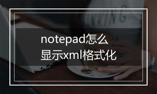 notepad怎么显示xml格式化