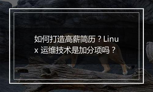 如何打造高薪简历?Linux 运维技术是加分项吗?