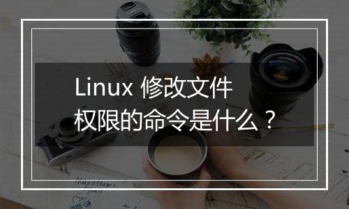 Linux 修改文件权限的命令是什么？