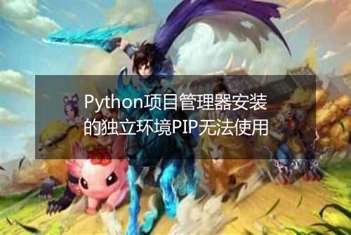 Python项目管理器安装的独立环境PIP无法使用