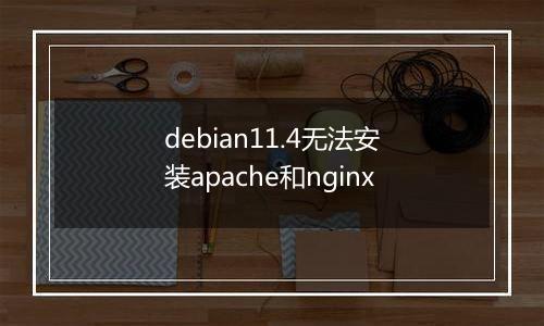 debian11.4无法安装apache和nginx