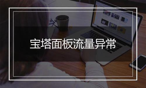 宝塔面板流量异常