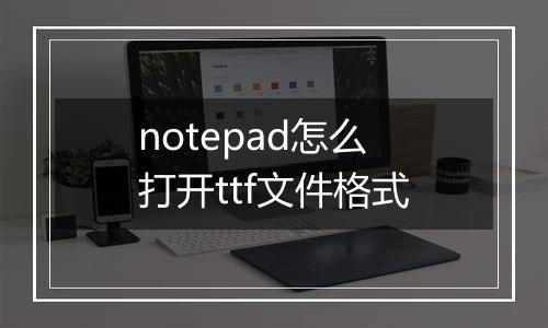 notepad怎么打开ttf文件格式