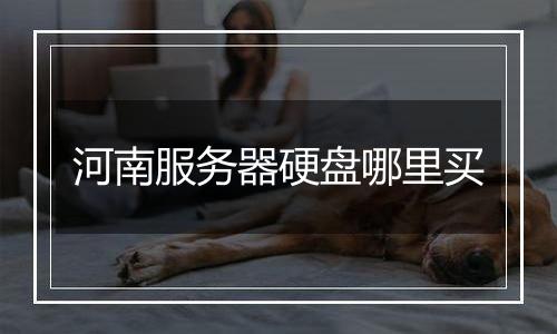河南服务器硬盘哪里买