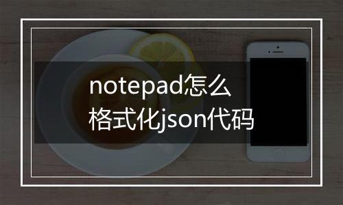 notepad怎么格式化json代码