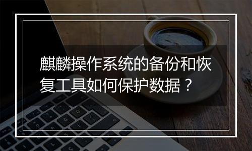 麒麟操作系统的备份和恢复工具如何保护数据?