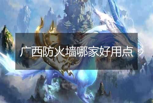 广西防火墙哪家好用点