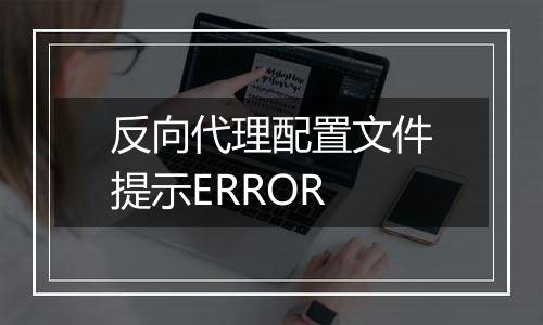 反向代理配置文件提示ERROR