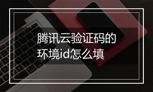 腾讯云验证码的环境id怎么填