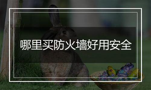 哪里买防火墙好用安全