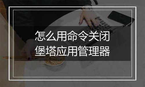怎么用命令关闭堡塔应用管理器
