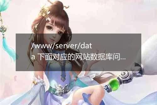 /www/server/data 下面对应的网站数据库问题？