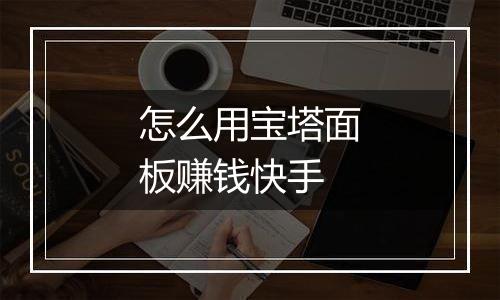怎么用宝塔面板赚钱快手