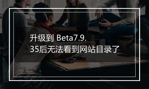 升级到 Beta7.9.35后无法看到网站目录了