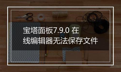 宝塔面板7.9.0 在线编辑器无法保存文件