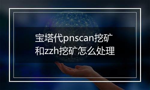 宝塔代pnscan挖矿和zzh挖矿怎么处理