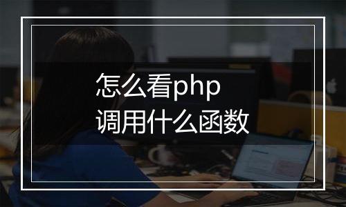 怎么看php调用什么函数