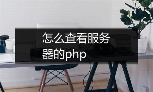 怎么查看服务器的php