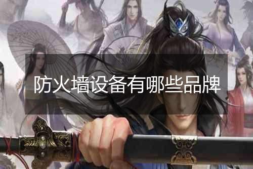 防火墙设备有哪些品牌