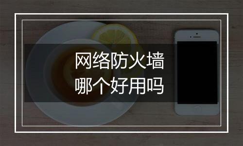 网络防火墙 哪个好用吗