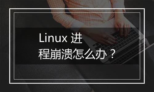 Linux 进程崩溃怎么办?