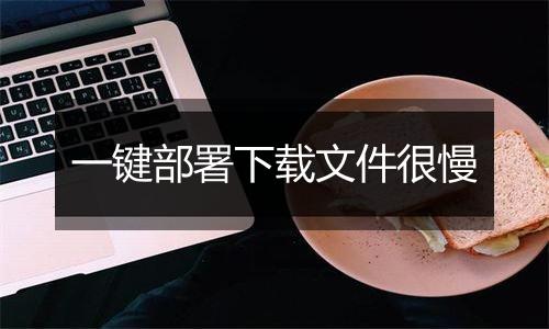 一键部署下载文件很慢