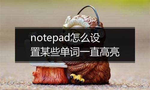 notepad怎么设置某些单词一直高亮